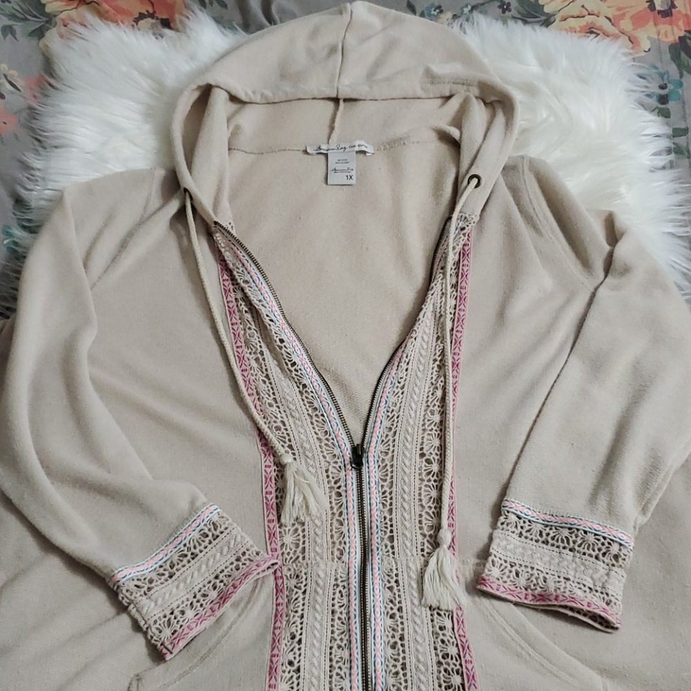 American Rag hooded jacket, size 1X